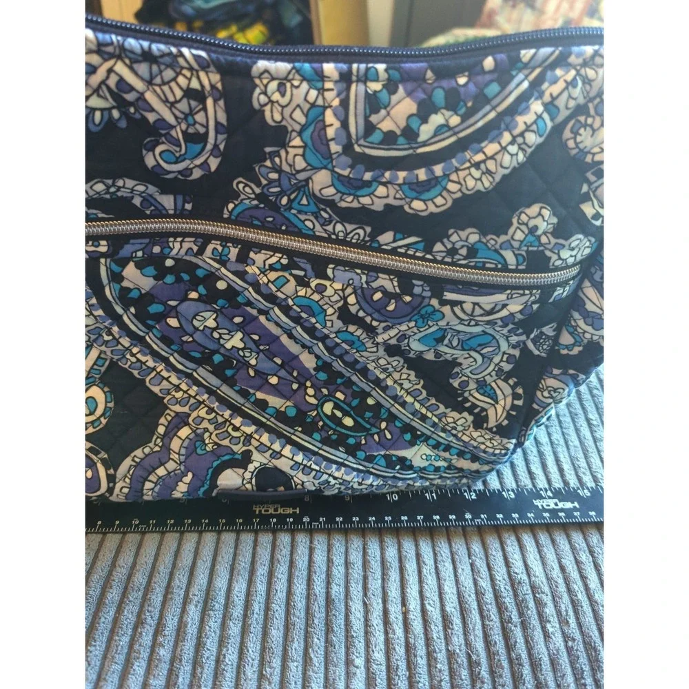 Vera Bradley Large On The Go Crossbody Shoulder Bag Deep Night Paisley